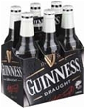 Guinness Draught Bottles 6 x 330ml, 4.2%-imported beer-TopShelf Liquor Online Nz