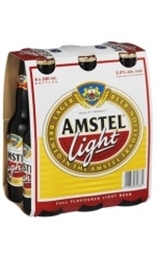 AMSTEL LIGHT BTL 330ML 6PK