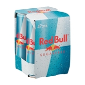 Red Bull Energy Sugerfree Cans 4 x 250ml-mixers-TopShelf Liquor Online Nz