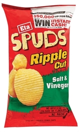 Eta Spuds Ripple Cut Salt & Vinegar 150g-nibbles-TopShelf Liquor Online Nz