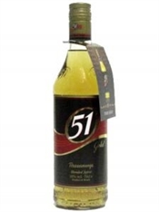Cachaca 51 Gold 700ml, 38%