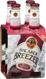Bacardi Breezer Raspberry 4 x 275ml bott