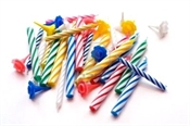 24 x Birthday Candles with Holders