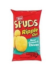 Eta Spuds Ripple Cut Sour Cream & Chives 150g-nibbles-TopShelf Liquor Online Nz