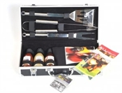 Bbq Tool Set & 3 Sauces in Case-gift ideas-TopShelf Liquor Online Nz