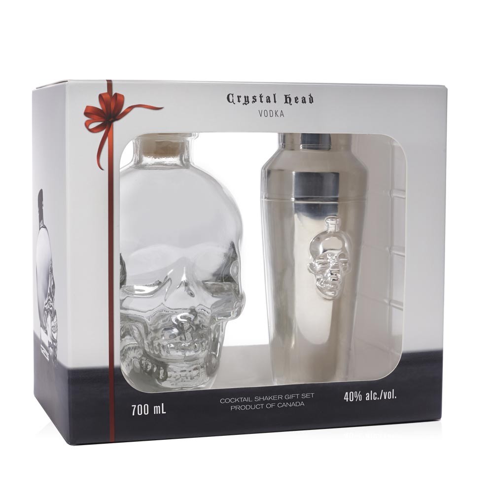 Crystal Head Vodka Gift Set with Shaker 700ml, 40